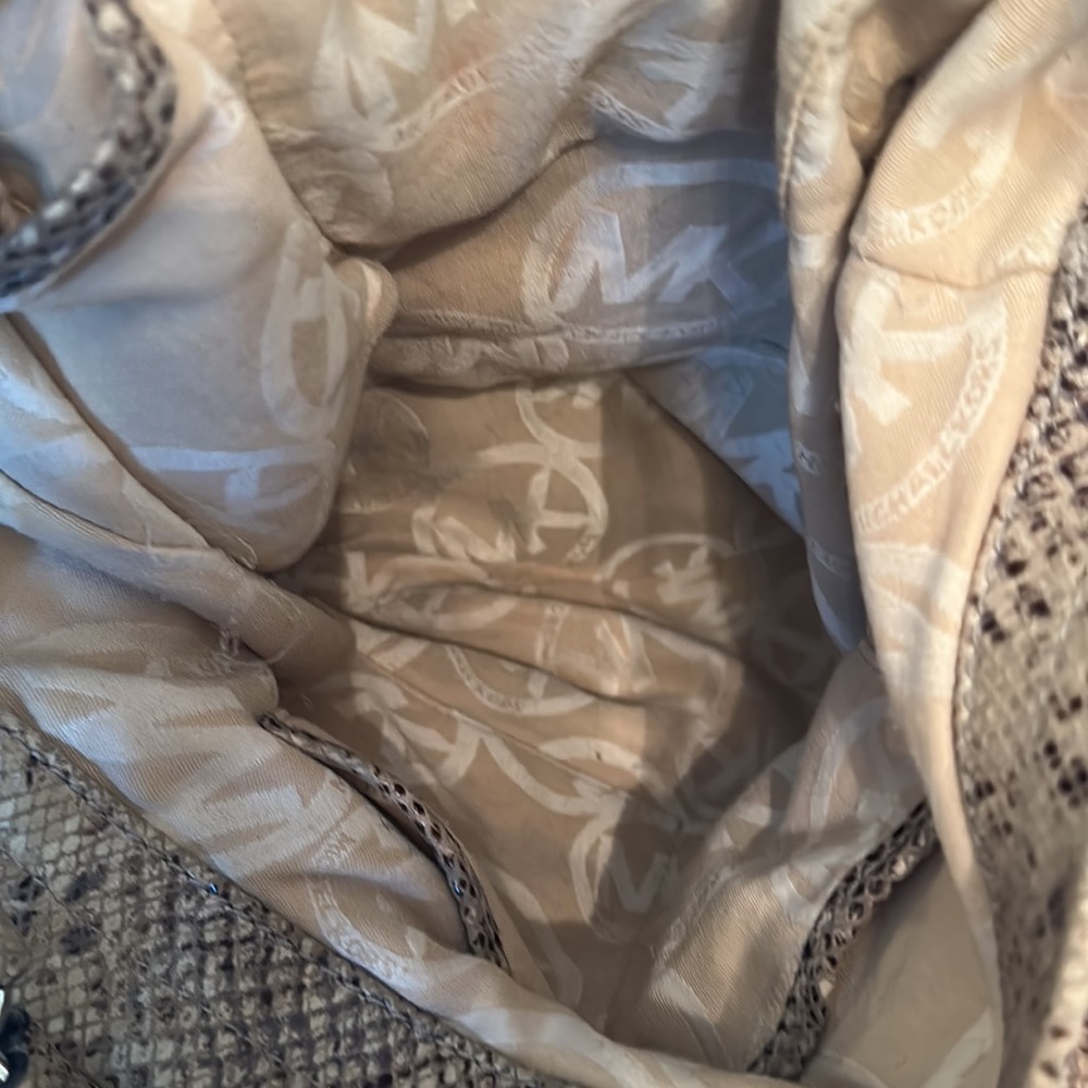 Micheal Kors Python Leather Barely Used Great Con… - image 6